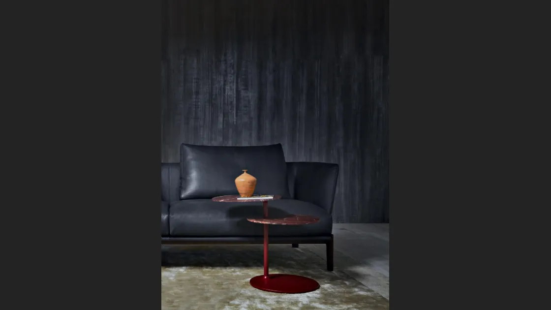 Tavolino con top in marmo e struttura in acciaio Vicino Table di Molteni & C