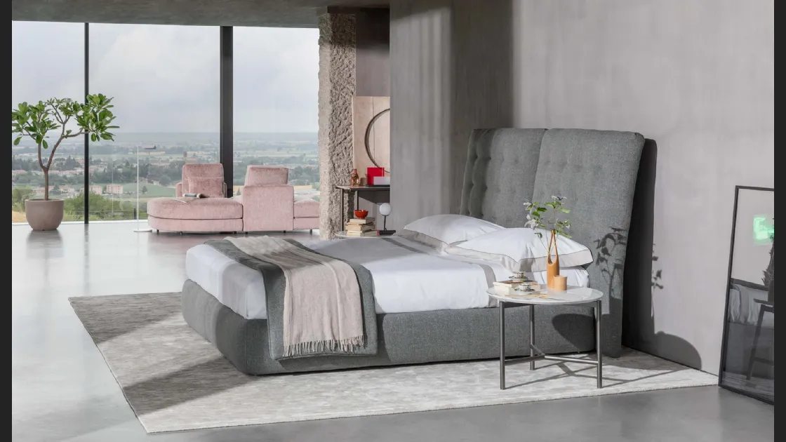 Letto matrimoniale Angle di Flou