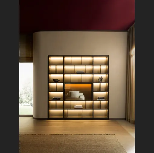 Libreria a muro 505 UP SYSTEM 12 di Molteni & C