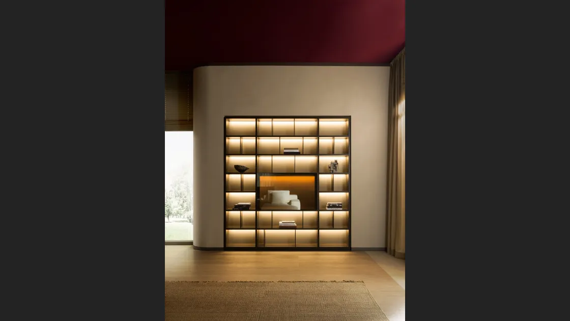 Libreria a muro 505 UP SYSTEM 12 di Molteni & C
