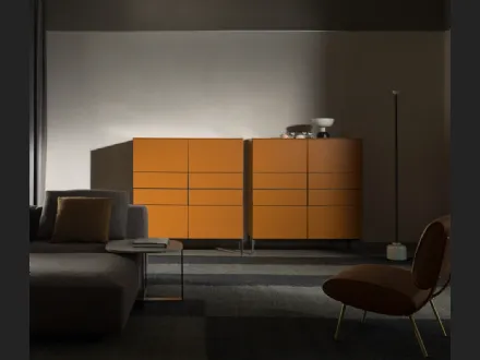 Madia alta 505 Up Sideboard 07 in laccato opaco di Molteni & C