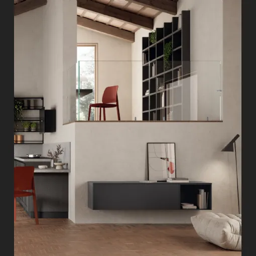 Madia sospesa Living Regola di Scavolini