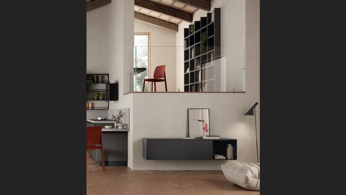 Madia sospesa Living Regola di Scavolini