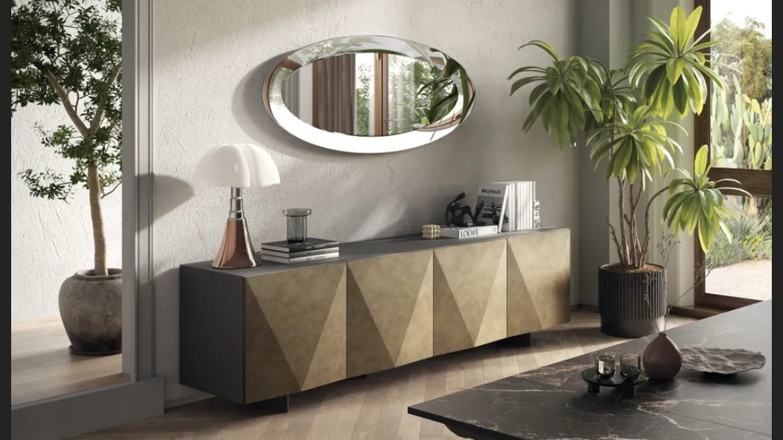 Madia Sideboard 01 in laccato opaco finitura Oxi di Scavolini