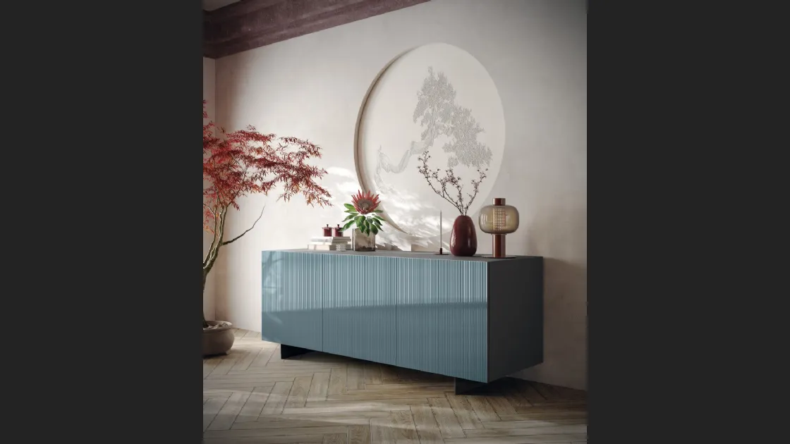 Madia Sideboard 07 in vetro dogato di Scavolini