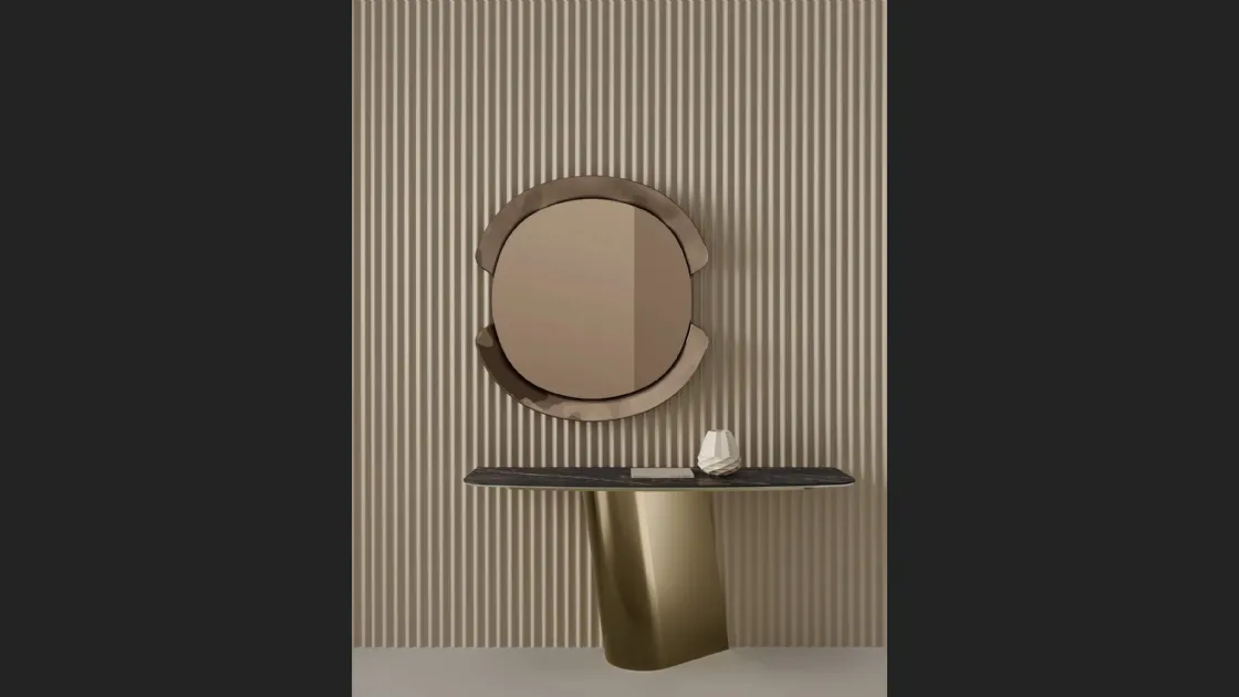 Mobile ingresso Kimono Consolle con top in SuperMarmo di Bontempi