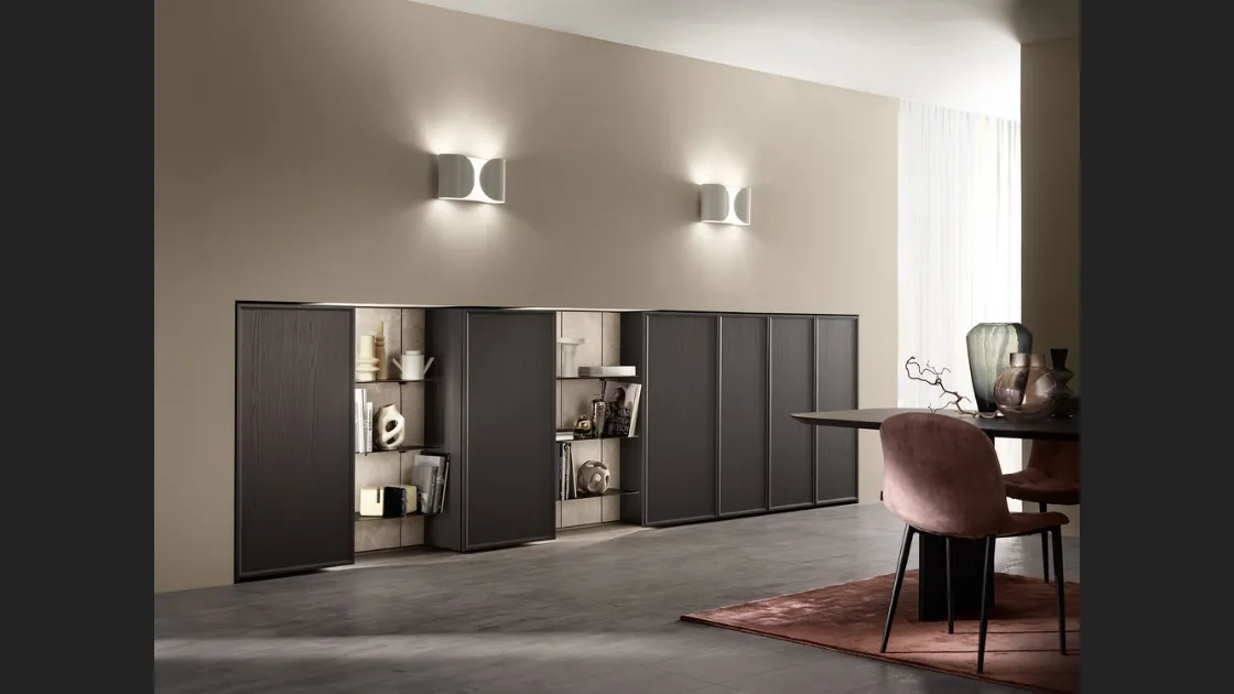 Parete Attrezzata Living Poetica 03 di Scavolini
