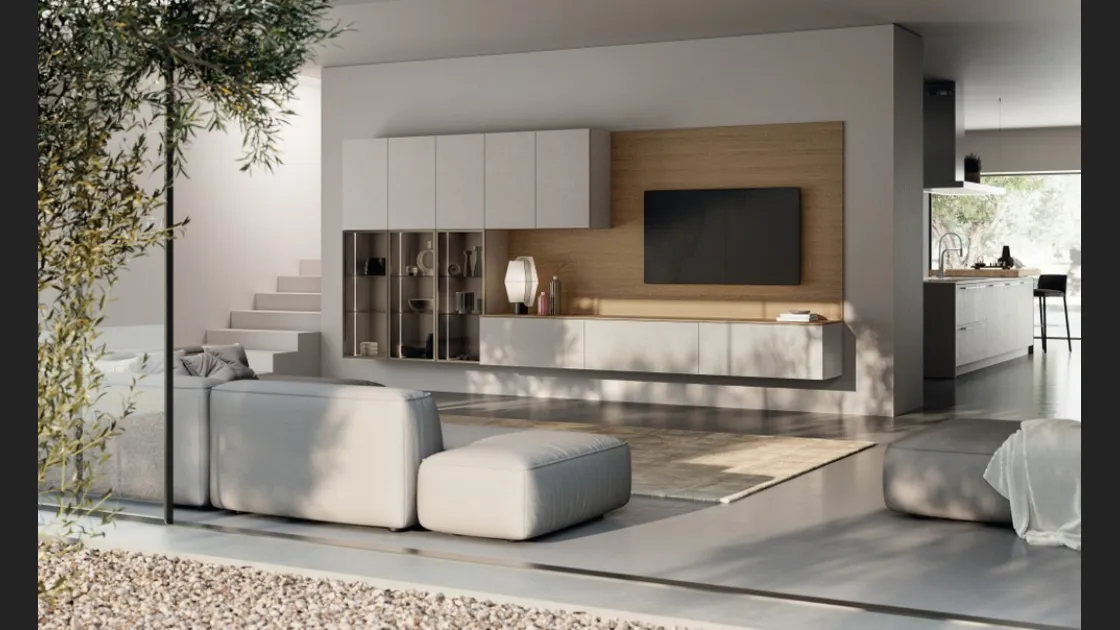 Parete Attrezzata Moda Living 01 di Scavolini