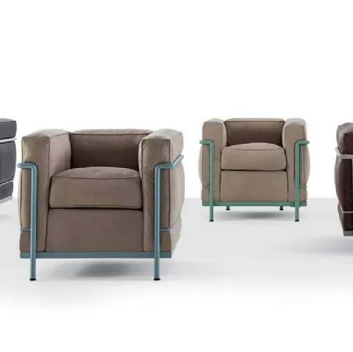 Poltroncina in pelle 2 Fauteuil Grand Confort Petit di Cassina