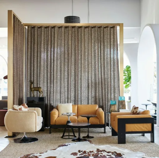 Poltrona in pelle Bastiano Lounge Chair di Knoll