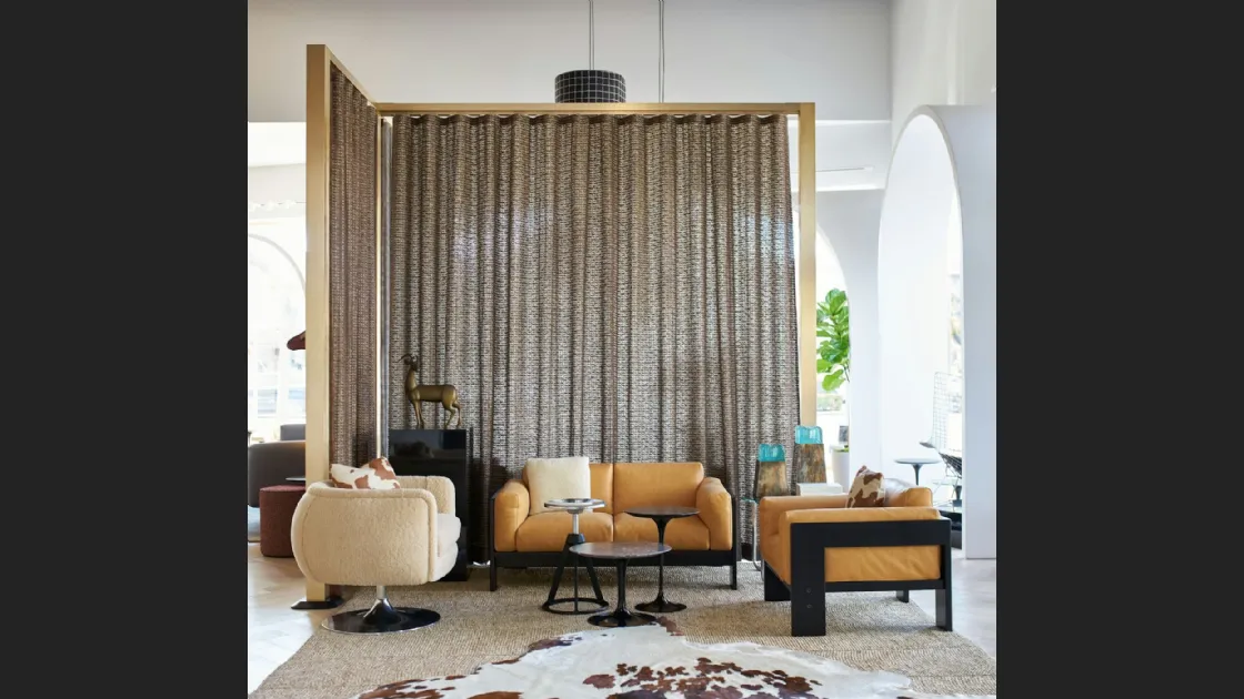 Poltrona in pelle Bastiano Lounge Chair di Knoll