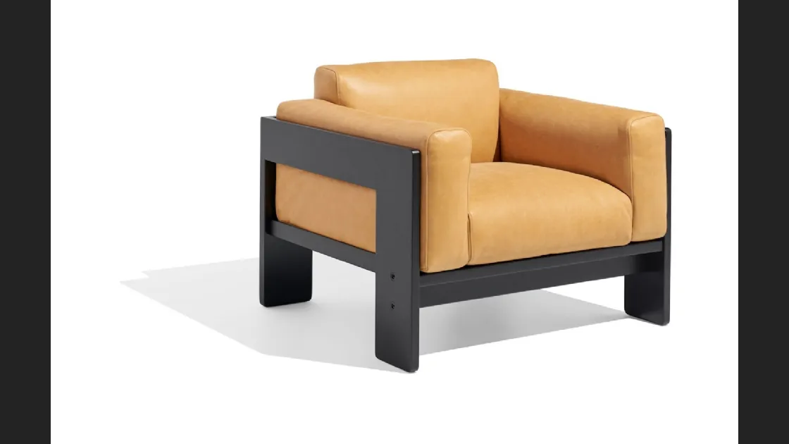 Poltrona in pelle Bastiano Lounge Chair di Knoll