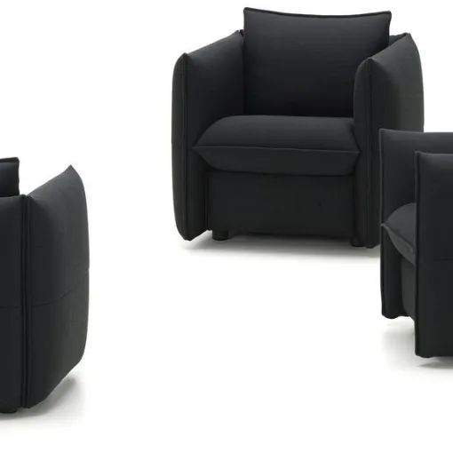 Poltroncina in tessuto imbottito Mariposa Club Armchair di Vitra