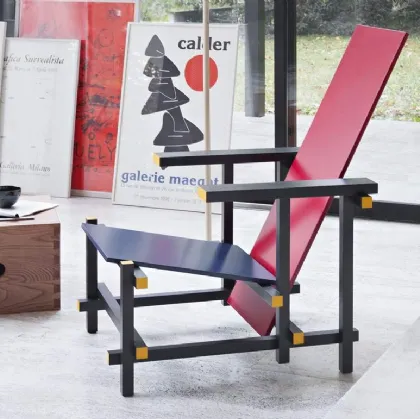 Poltrona di design Red and Blue di Cassina