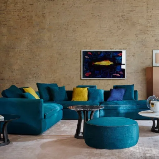 Salotto angolare in tessuto Dress-Up! di Cassina