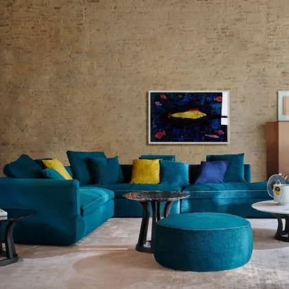 Salotto angolare in tessuto Dress-Up! di Cassina