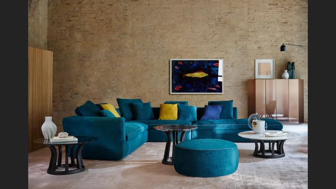 Salotto angolare in tessuto Dress-Up! di Cassina