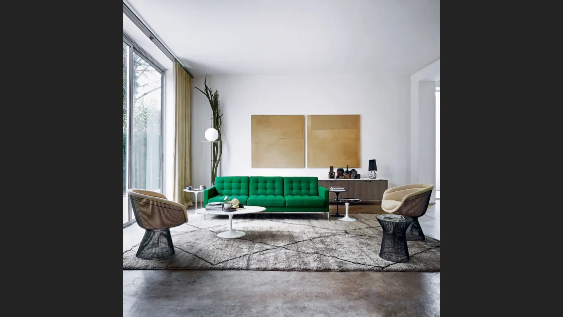 Divano lineare Florence Knoll™ Relaxed Sofa di Knoll