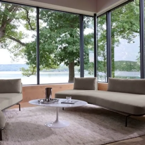 Divano lineare Panoramic Sofa di Knoll