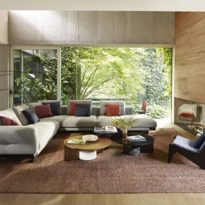 Divano angolare in tessuto Sengu Sofa di Cassina