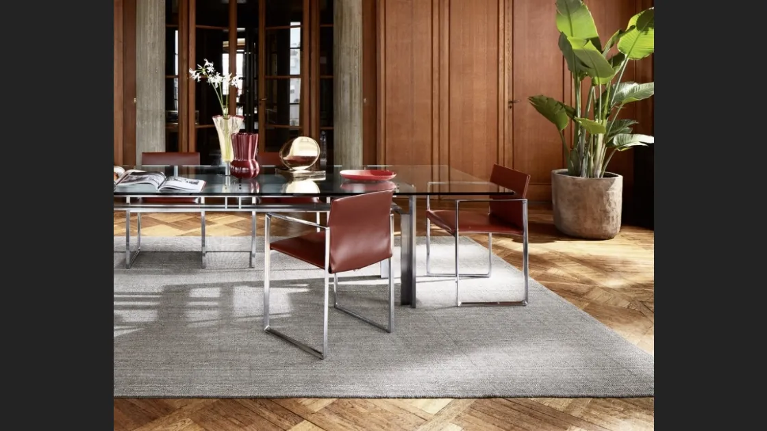 Sedia moderna in cuoio Eve di Cassina