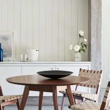Sedia Risom Side Chair in tessuto e legno di Knoll
