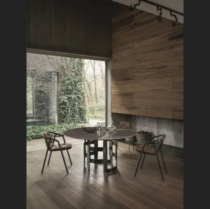 Tavolo Imperial Rotondo in SuperMarmo di Bontempi