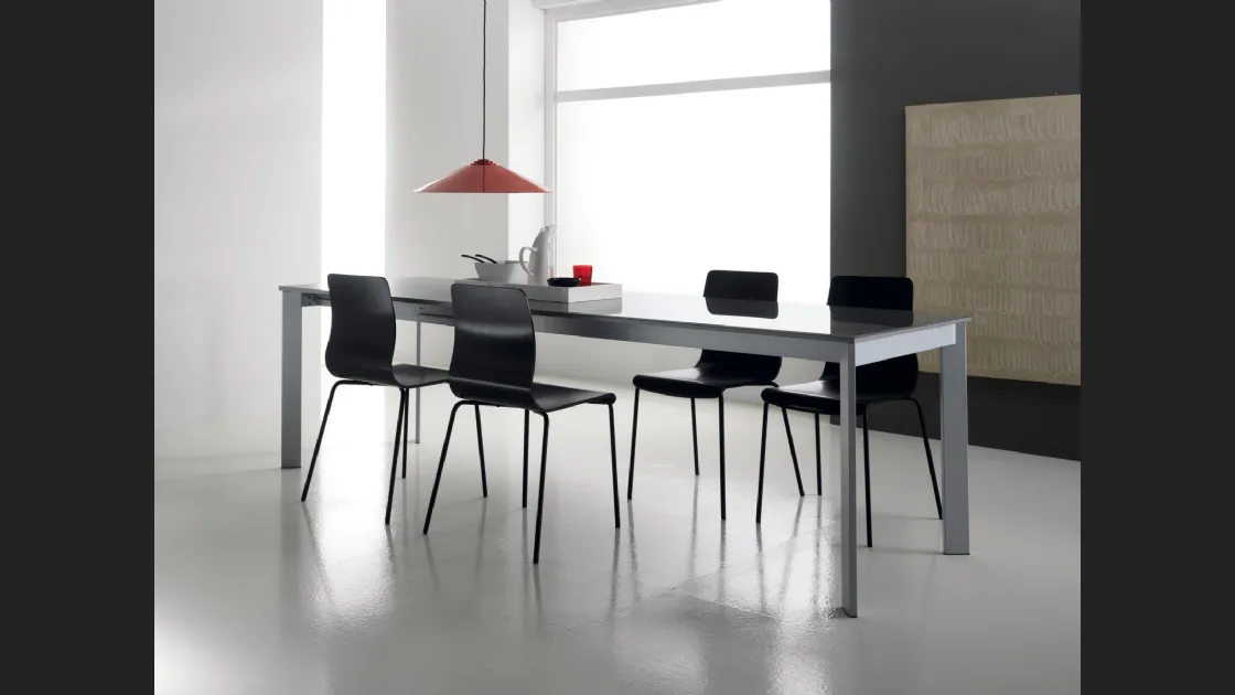 Tavolo allungabile in vetro Desko di Scavolini