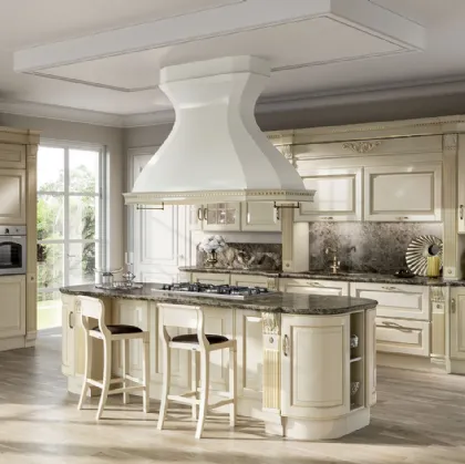 Cucina Classica Baltimora in laccato opaco Beige di Scavolini