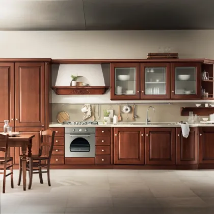 Cucina Classica lineare Madeleine in Castagno di Scavolini