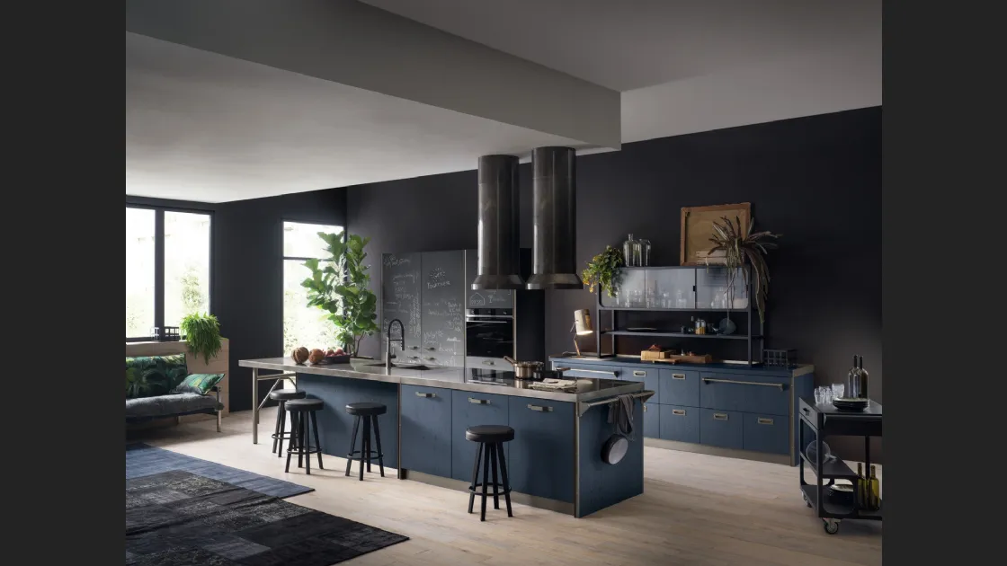 Cucina Moderna Diesel get Together Kitchen in Blue di Scavolini