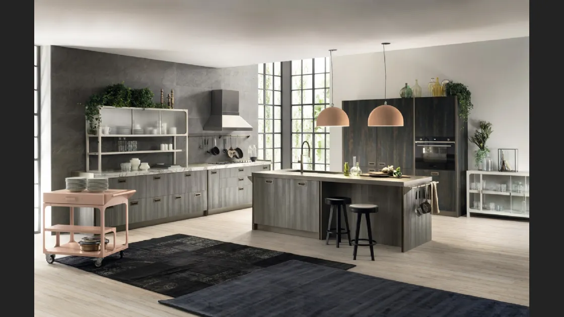 Cucina Moderna Diesel get Together Materic Soul di Scavolini