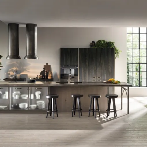 Cucina Modernea Diesel get Together Soft Industrial Style di Scavolini