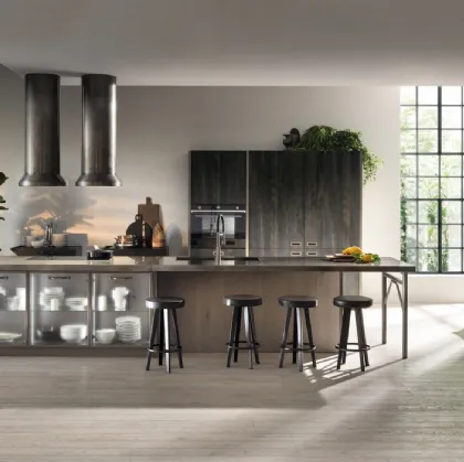 Cucina Modernea Diesel get Together Soft Industrial Style di Scavolini