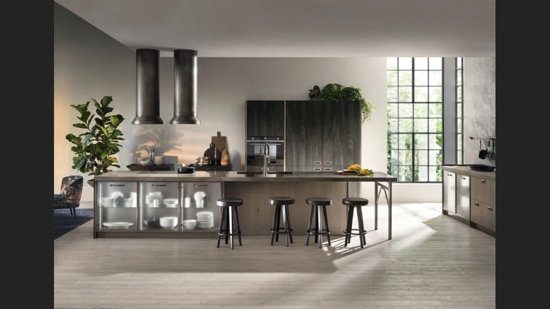 Cucina Modernea Diesel get Together Soft Industrial Style di Scavolini
