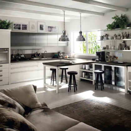 Cucina Moderna Diesel Social Kitchen in Rovere laccato Tortora di Scavolini