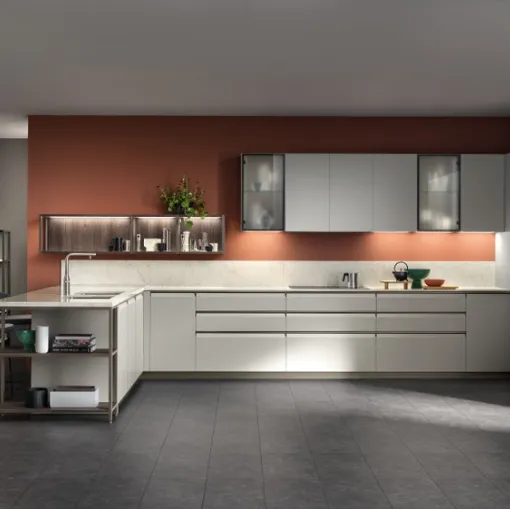 Cucina Moderna Formalia in PET Pioggia di Scavolini