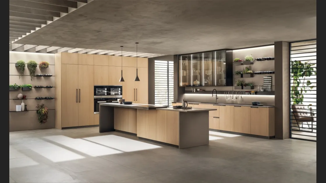 Cucina Moderna Mia in Rovere Grano di Scavolini