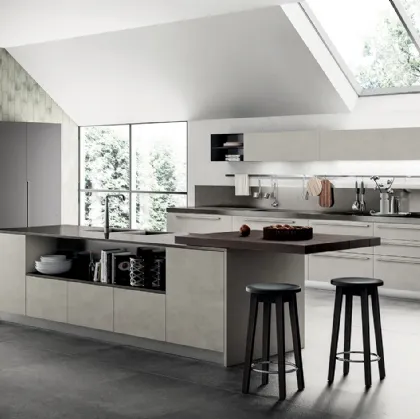 Cucina Moderna Mood in Biomalta Argilla Lima di Scavolini