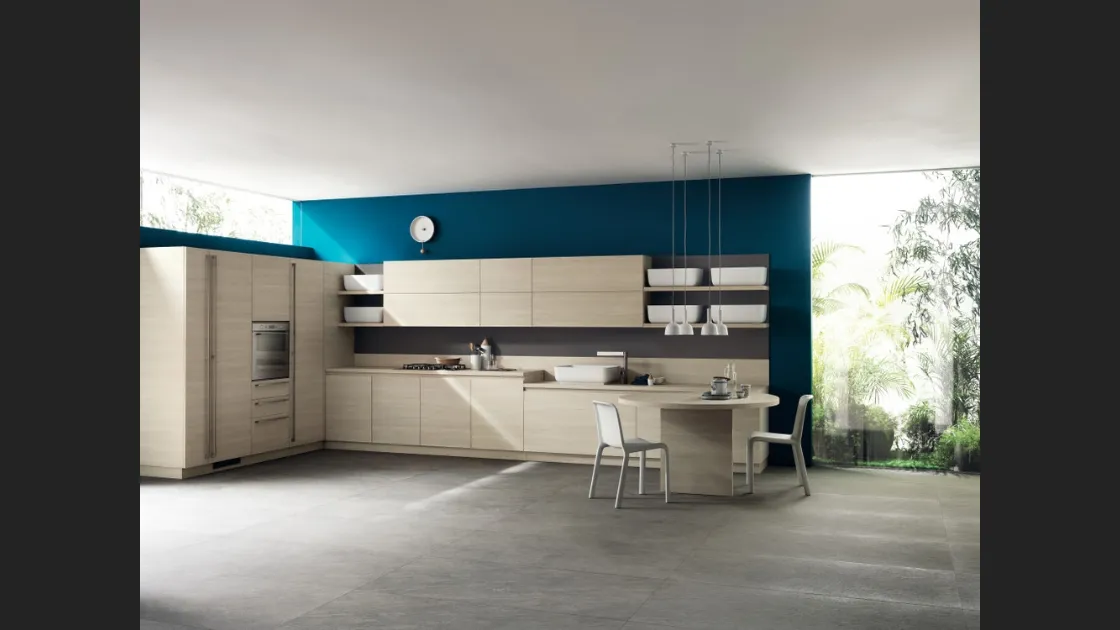 Cucina Moderna Qi in Olmo Kuuki di Scavolini