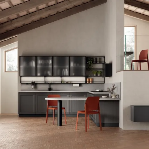 Cucina Moderna con penisola Regola 04 di Scavolini