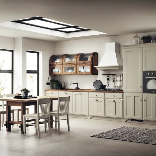Cucina lineare Shabby Chic Favilla 09 di Scavolini