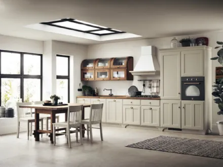 Cucina lineare Shabby Chic Favilla 09 di Scavolini