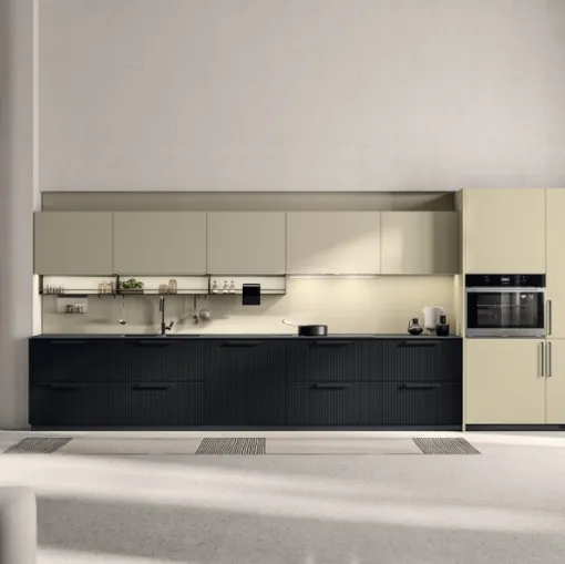 Cucina su misura Urban & Urban Minimal in decorativo Larice Pasha di Scavolini