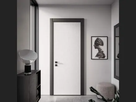 Porta blindata Mimetic Materik Cemento Bianco di Bertolotto