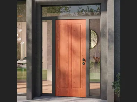 Porta blindata Solid Terenzio T Okumé Noce di Bertolotto