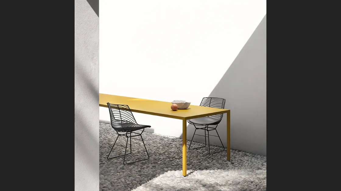 Sedia in acciaio Flow Filo di MDF Italia