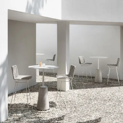 Sgabello in corda intrecciata Neil Twist Stool di MDF Italia