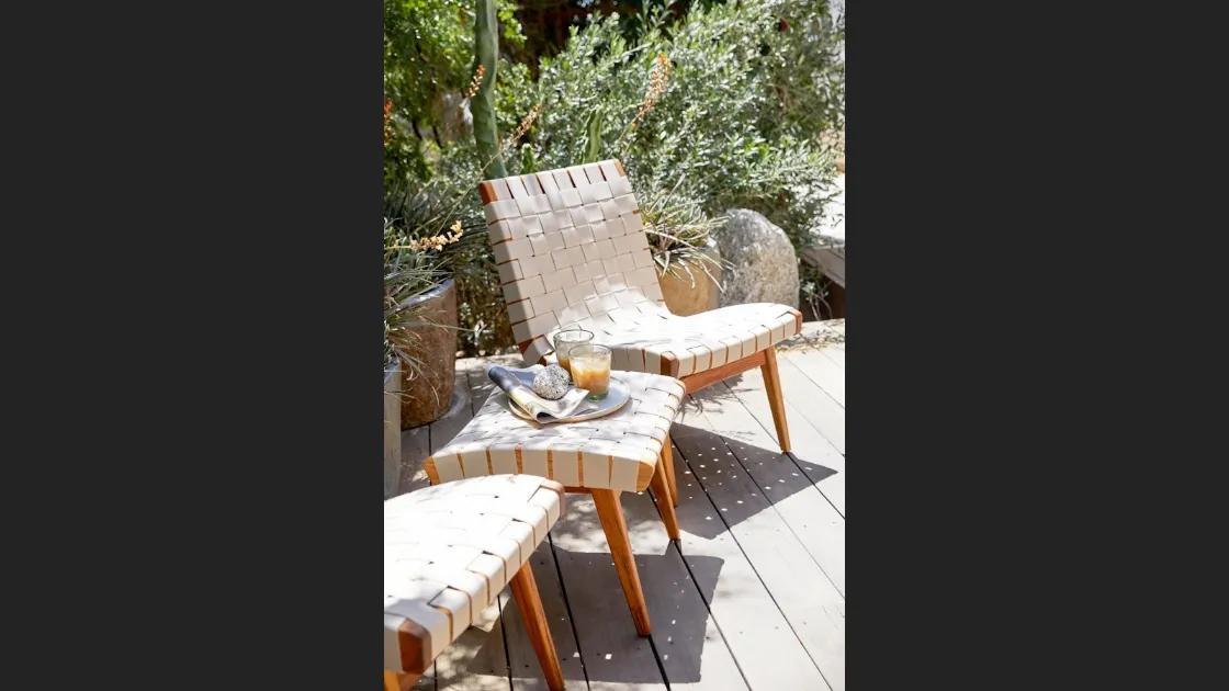 Pouf Risom Outdoor Ottoman di Knoll