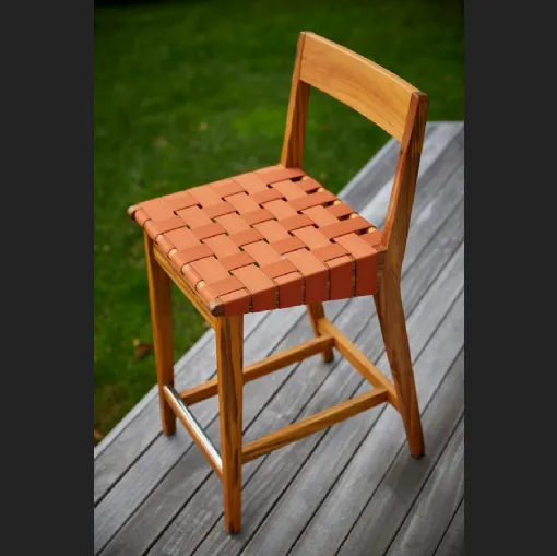 Sgabello Risom Outdoor Barstool di Knoll